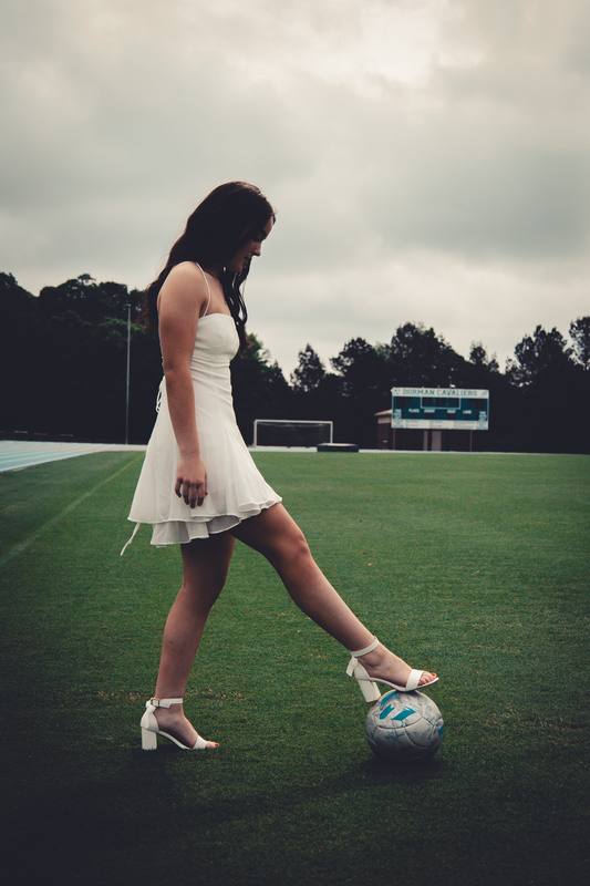 Portrait on a soccer field